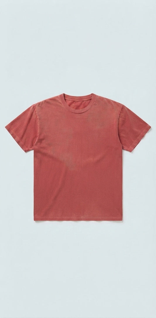 Coral T-Shirt — 100% Cotton | Garment-Dyed
