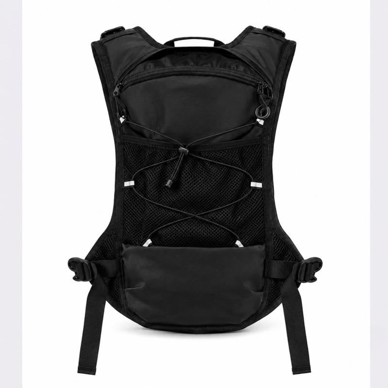 Back of the Hybrid Chest Rig showing the bungee-laced mesh pocket